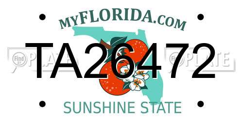 TA26472 Florida License Plate