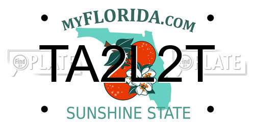 TA2L2T Florida License Plate