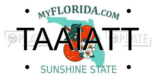 TAAIATT Florida License Plate