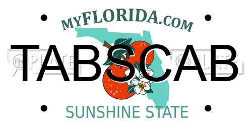 TABSCAB Florida License Plate
