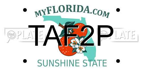 TAF2P Florida License Plate