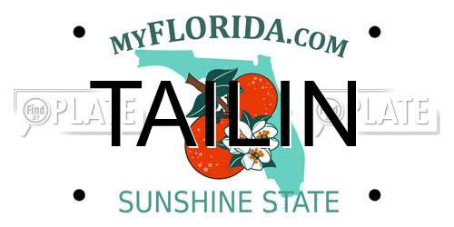 TAILIN Florida License Plate