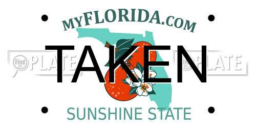 TAKEN Florida License Plate
