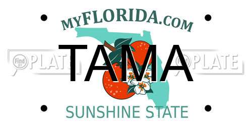 TAMA Florida License Plate