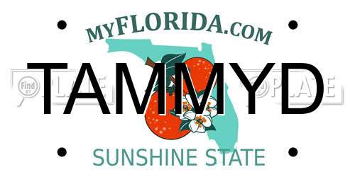 TAMMYD Florida License Plate