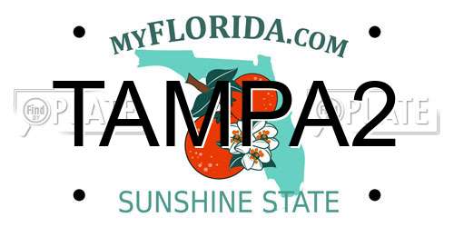 TAMPA2 Florida License Plate