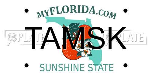 TAMSK Florida License Plate