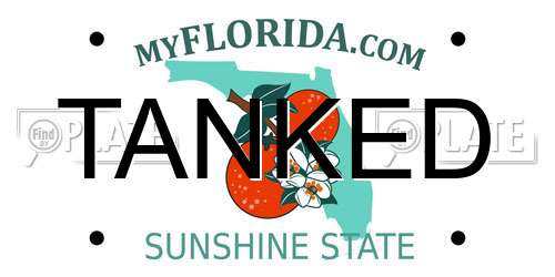 TANKED Florida License Plate