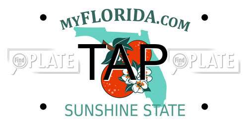 TAP Florida License Plate
