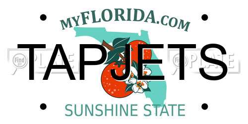 TAPJETS Florida License Plate