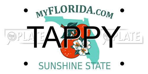 TAPPY Florida License Plate