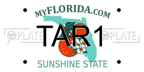 TAR1 Florida License Plate