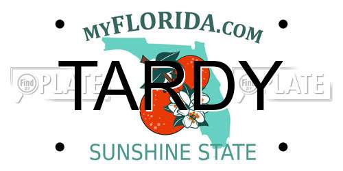 TARDY Florida License Plate