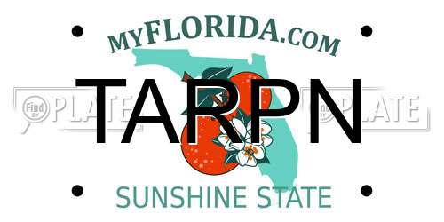 TARPN Florida License Plate