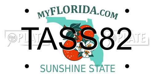 TASS82 Florida License Plate
