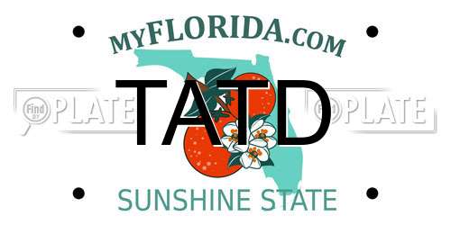 TATD Florida License Plate