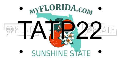 TATP22 Florida License Plate