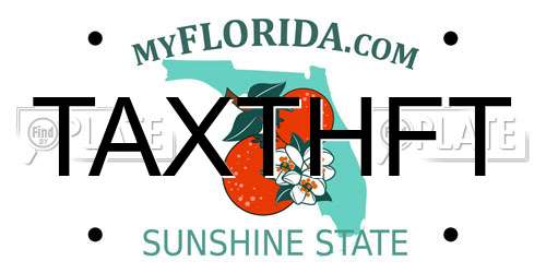 TAXTHFT Florida License Plate