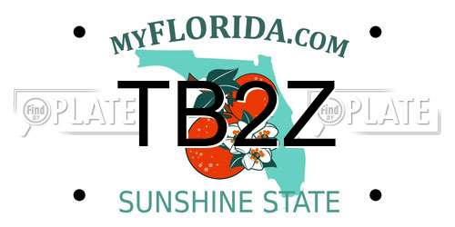 TB2Z Florida License Plate