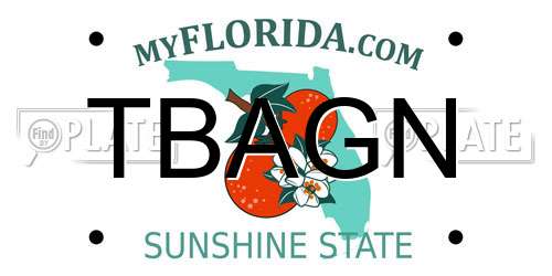 TBAGN Florida License Plate