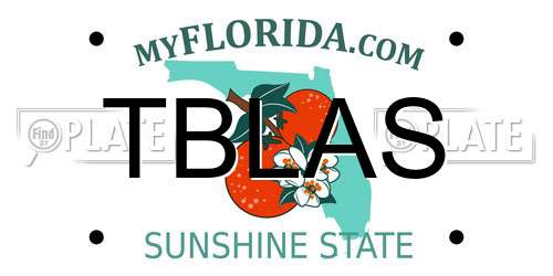 TBLAS Florida License Plate