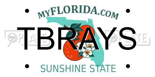 TBRAYS Florida License Plate