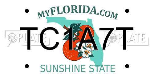 TC1A7T Florida License Plate