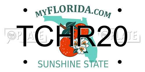 TCHR20 Florida License Plate