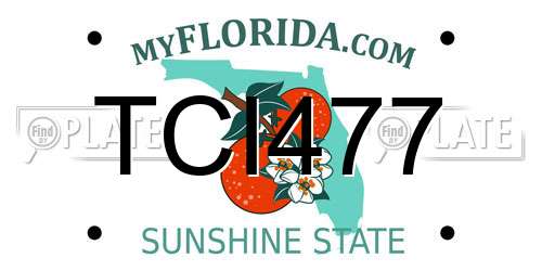TCI477 Florida License Plate