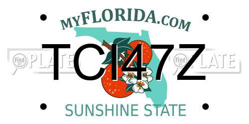 TCI47Z Florida License Plate