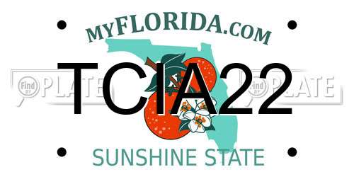 TCIA22 Florida License Plate