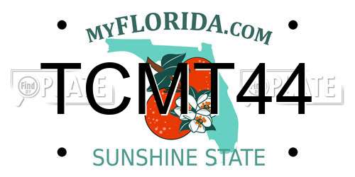TCMT44 Florida License Plate