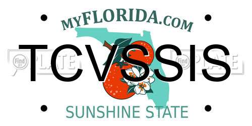 TCVSSIS Florida License Plate