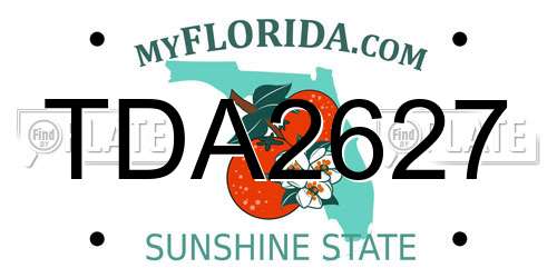 TDA2627 Florida License Plate