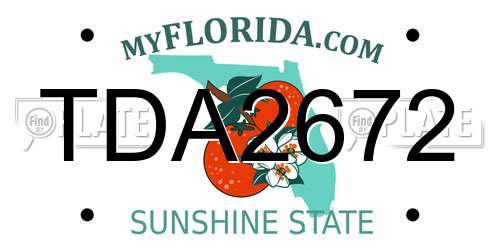 TDA2672 Florida License Plate