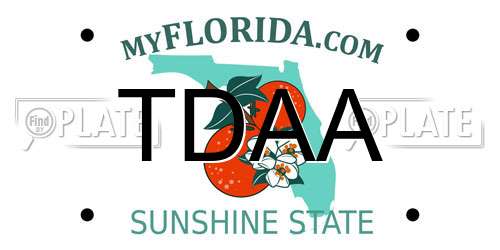 TDAA Florida License Plate