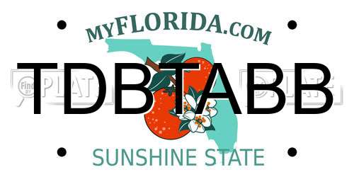 TDBTABB Florida License Plate