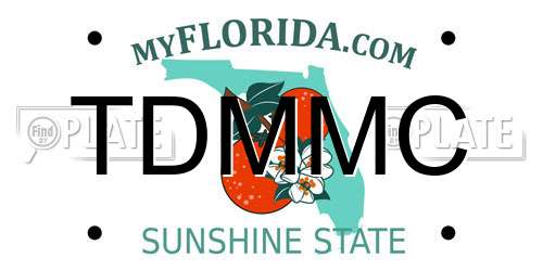 TDMMC Florida License Plate