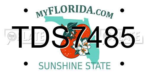 TDS7485 Florida License Plate