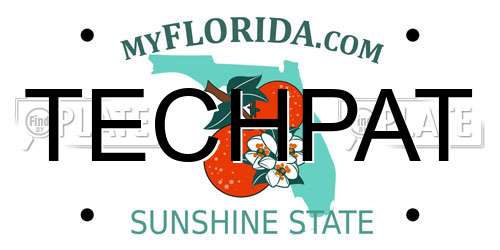 TECHPAT Florida License Plate
