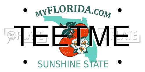 TEETME Florida License Plate