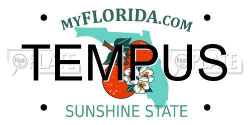 TEMPUS Florida License Plate