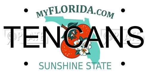 TENCANS Florida License Plate