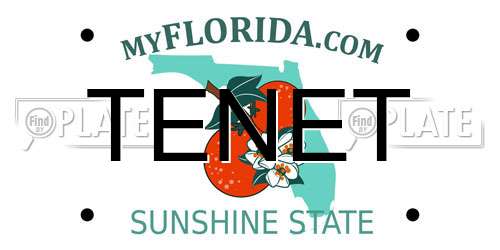 TENET Florida License Plate