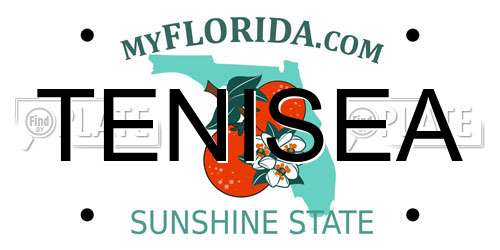 TENISEA Florida License Plate