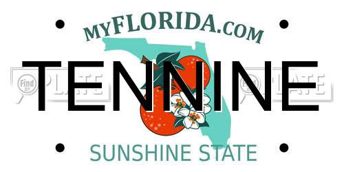 TENNINE Florida License Plate