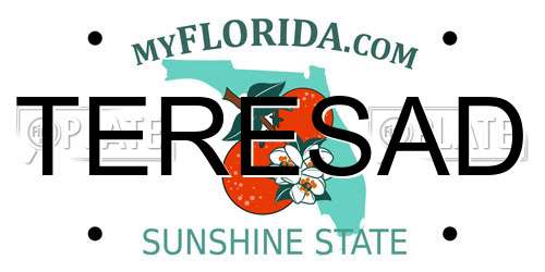 TERESAD Florida License Plate