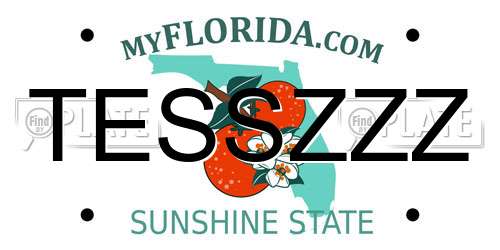 TESSZZZ Florida License Plate