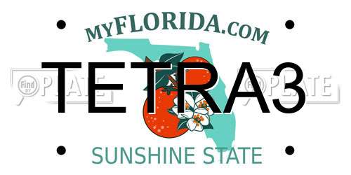TETRA3 Florida License Plate