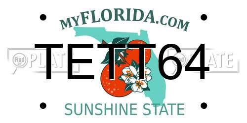 TETT64 Florida License Plate